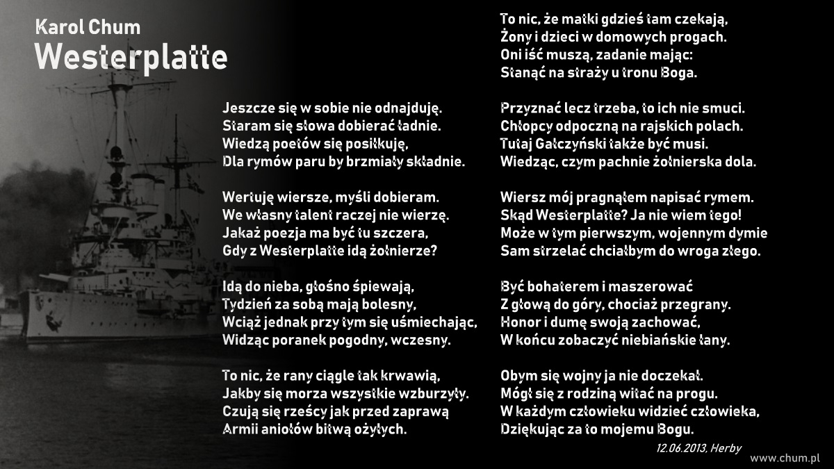🔖Karol Chum: Westerplatte /13/
