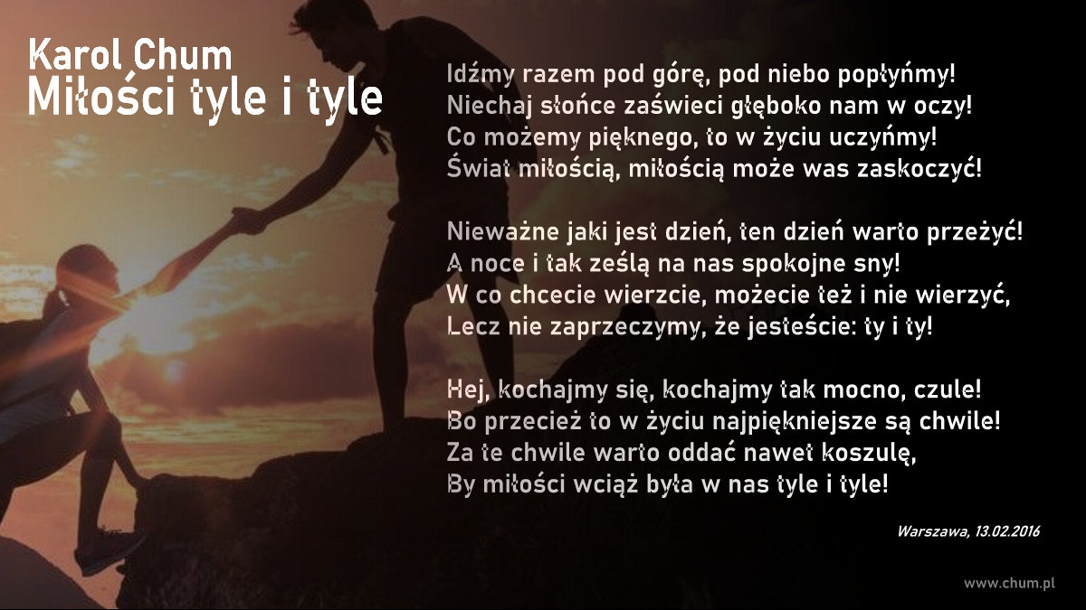 🔖Karol Chum: Miłości tyle i tyle /212/
